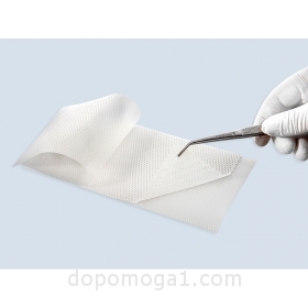 Повязка первичная атравматическая сетчатая, с силиконовым гелем (двусторонняя)